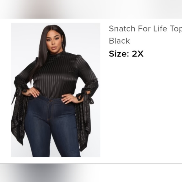 Fashion Nova 2 xl bell sleeve top - Picture 4 of 4